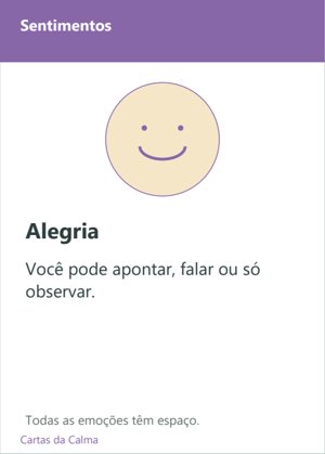 Carta das Cartas da Calma